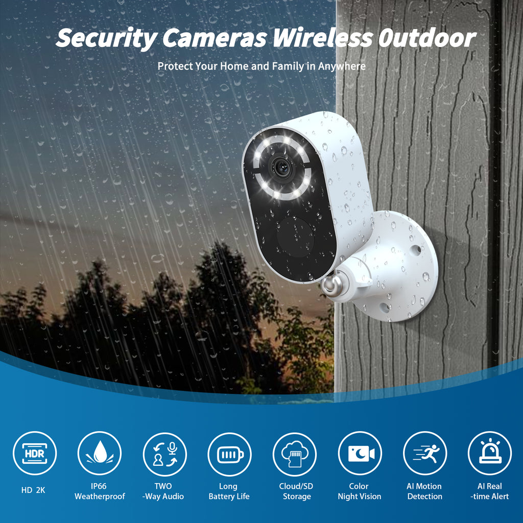 Solar WiFi Security Camera Outdoor – Motion Detection & Night Vision