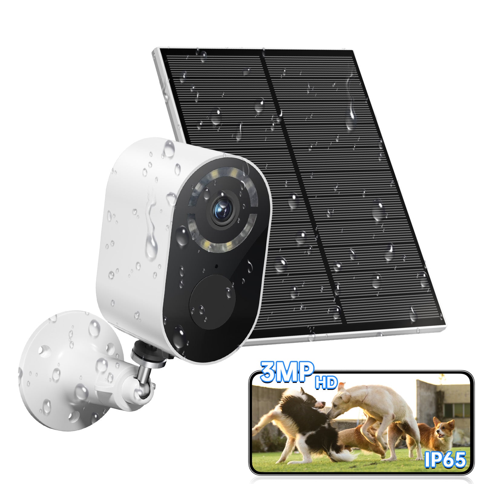 Solar WiFi Security Camera Outdoor – Motion Detection & Night Vision